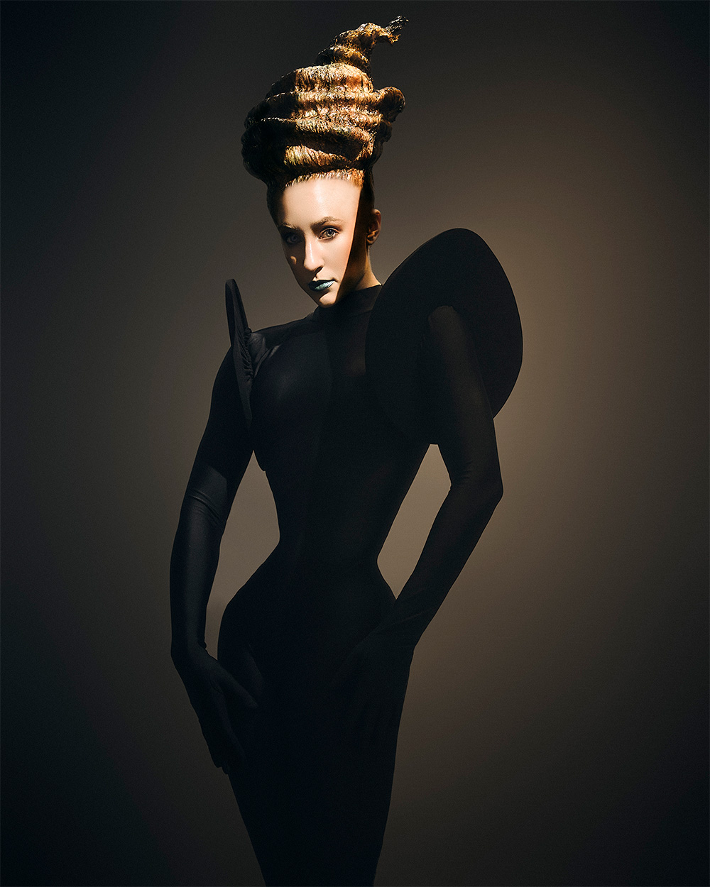 Adrian Paoluccio BHA Avant Garde Hairdresser of the Year 2025 - Layered Bronze Updo