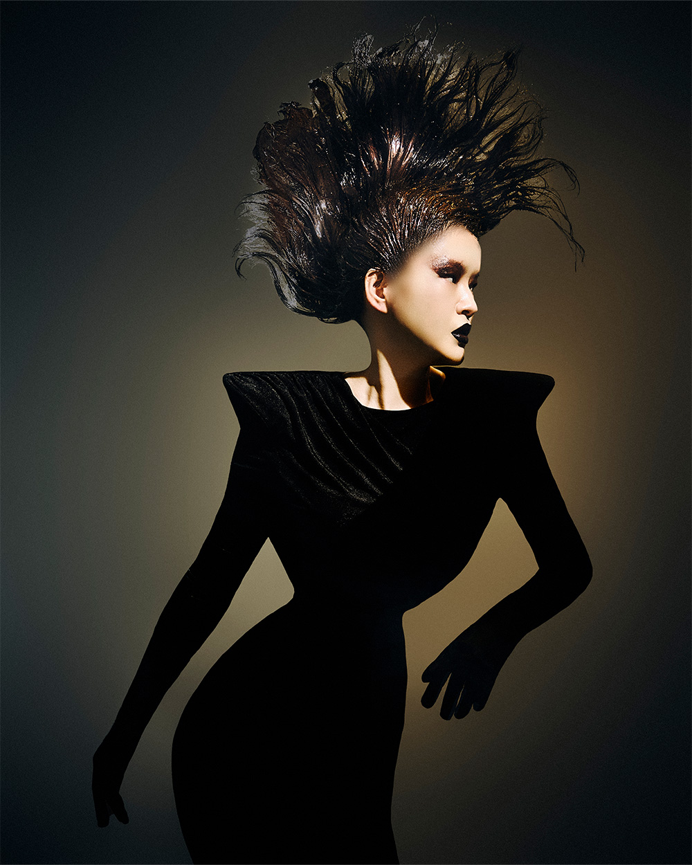 Adrian Paoluccio BHA Avant Garde Hairdresser of the Year 2025 - Mohawk Avant Garde Slick Style