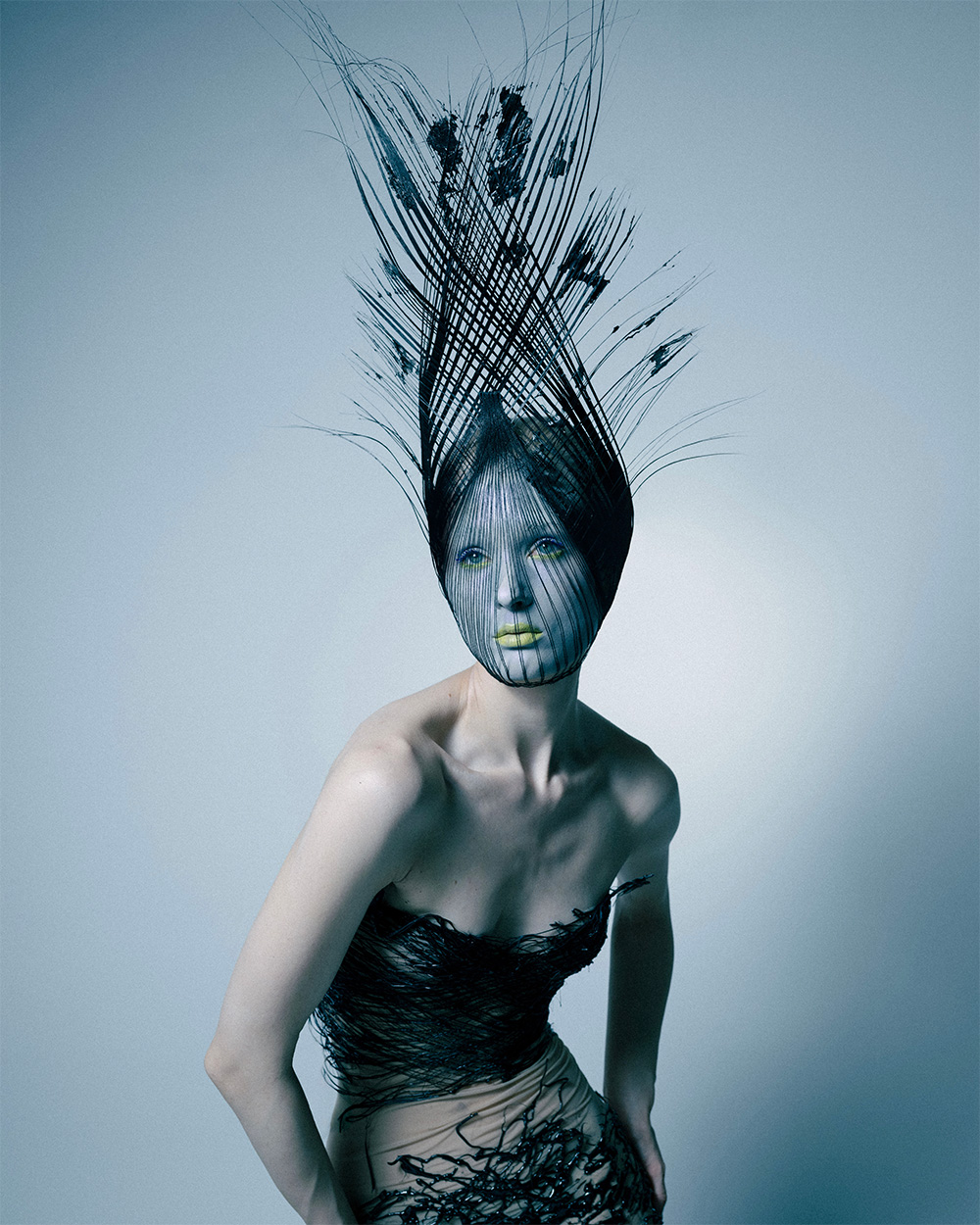 Darja Laett - BHA Avant Garde Hairdresser of the Year 2025 - Feathered Headpiece