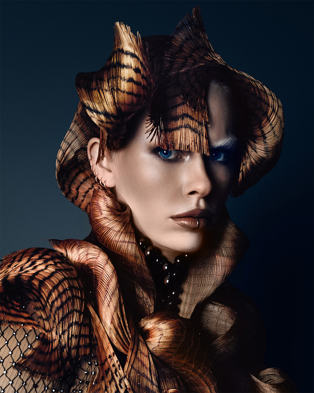 Jean Sylvestre Finold BHA Avant Garde Hairdresser of the Year 2025 - Braided Copper Avant Garde Hair Piece