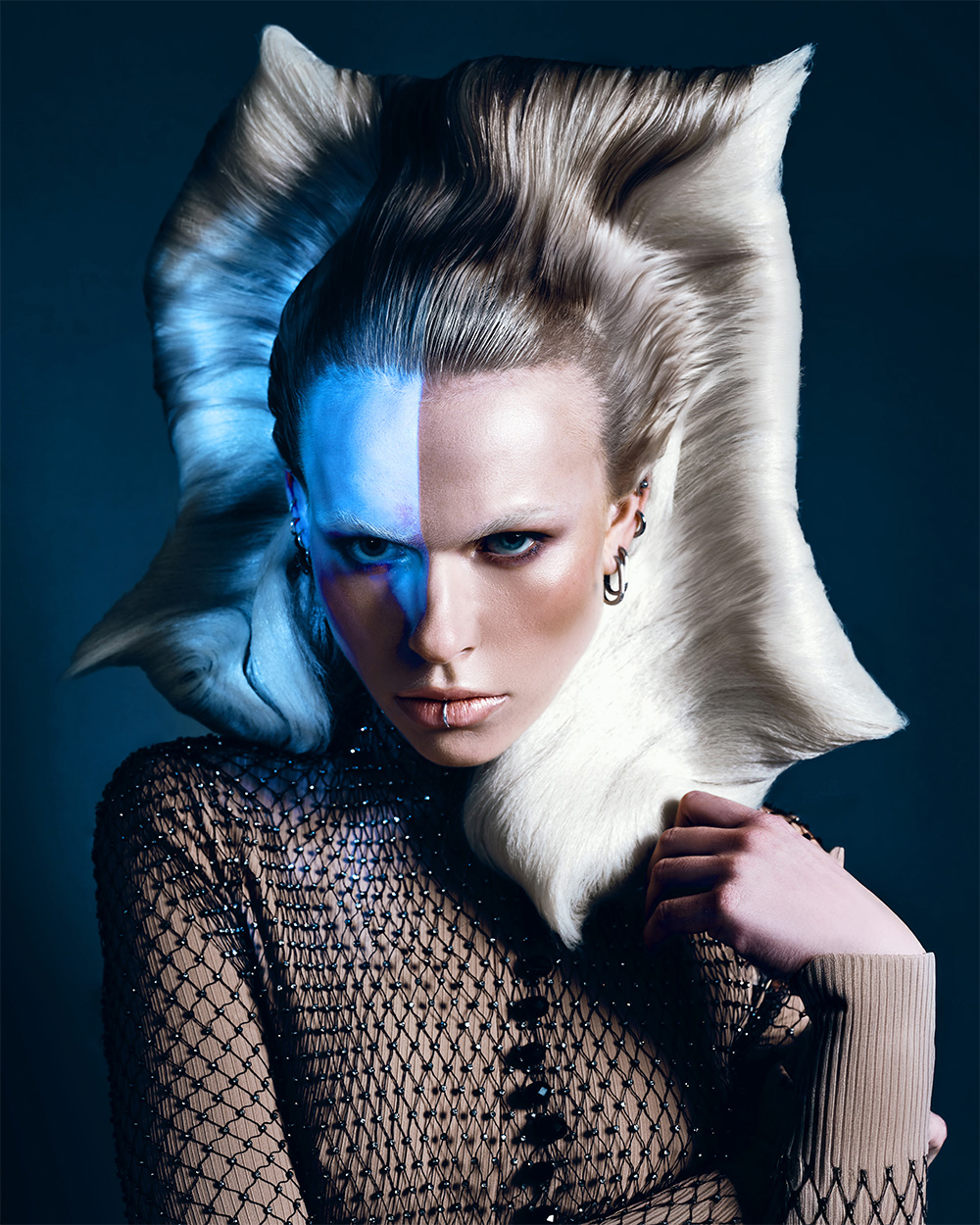 Jean Sylvestre Finold BHA Avant Garde Hairdresser of the Year 2025 - Platinum Sculpted Avant Garde Wig
