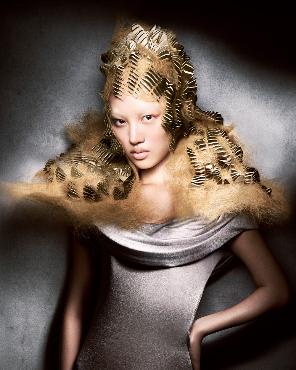 Efi Davies - BHA Avant Garde Hairdresser of the Year 2025 - Blonde Wig with Silver Mirrors