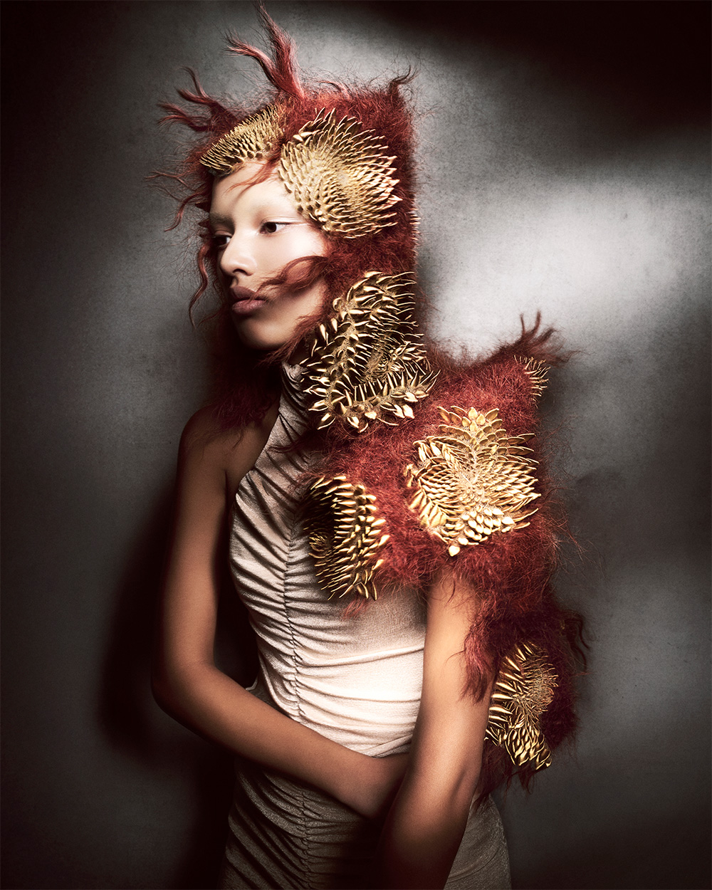 Efi Davies - BHA Avant Garde Hairdresser of the Year 2025 - Red Oversized Wig