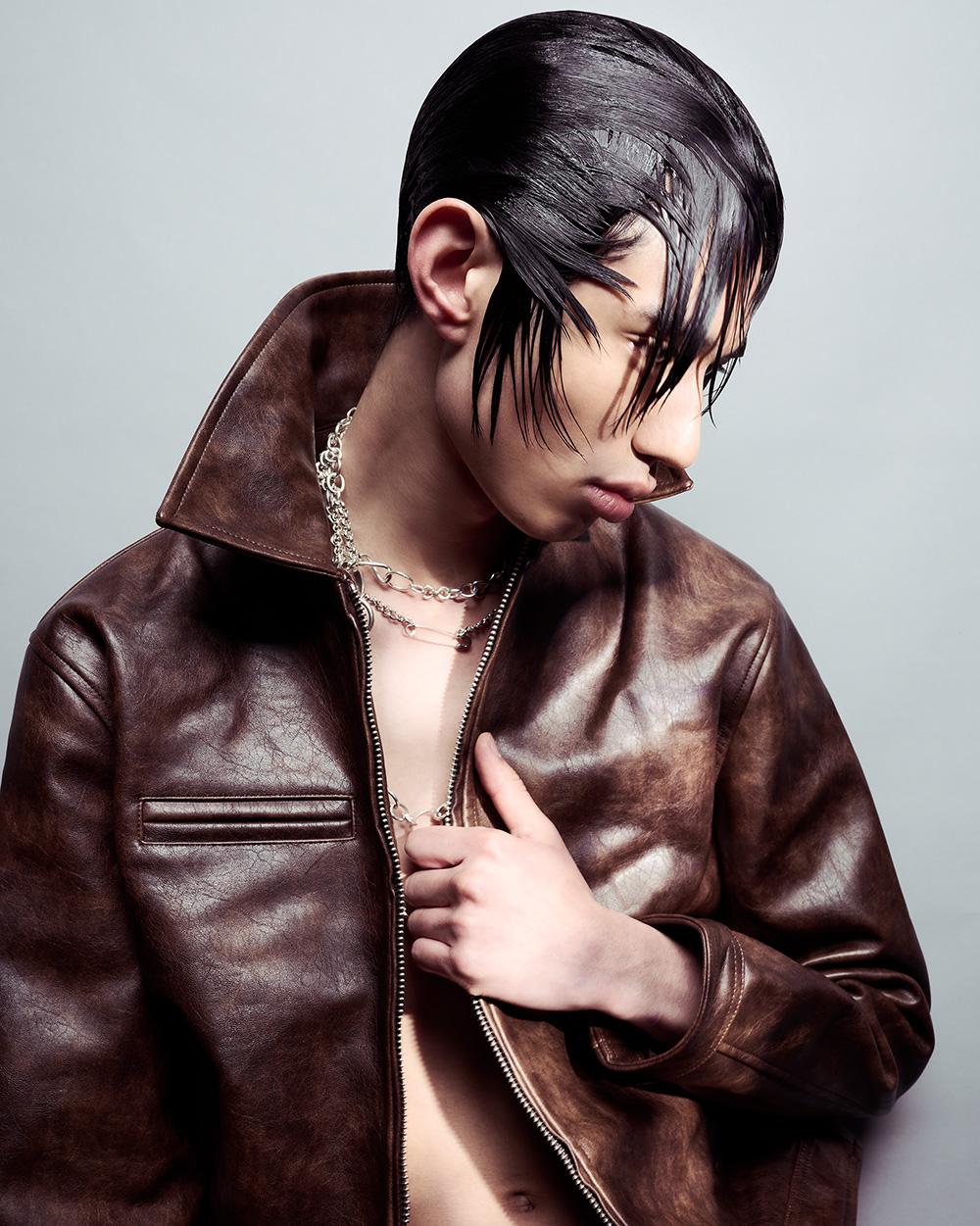 Dexter Dapper Johnson – BHA Men’s Hairdresser of the Year 2025 - Wet Look Long Fringe