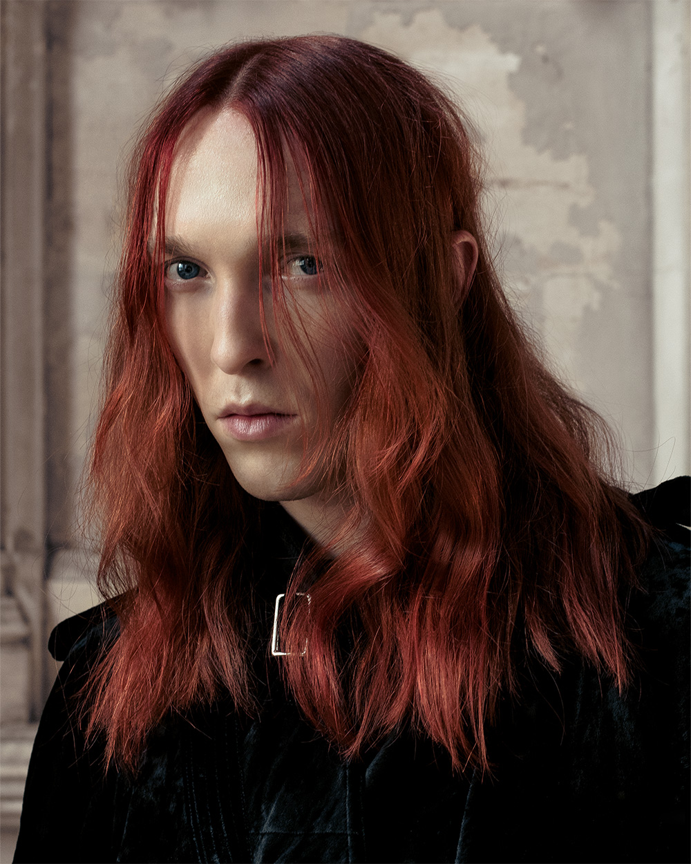 Sam Elliot – BHA Men’s Hairdresser of the Year 2025 - Red Long Hairstyle