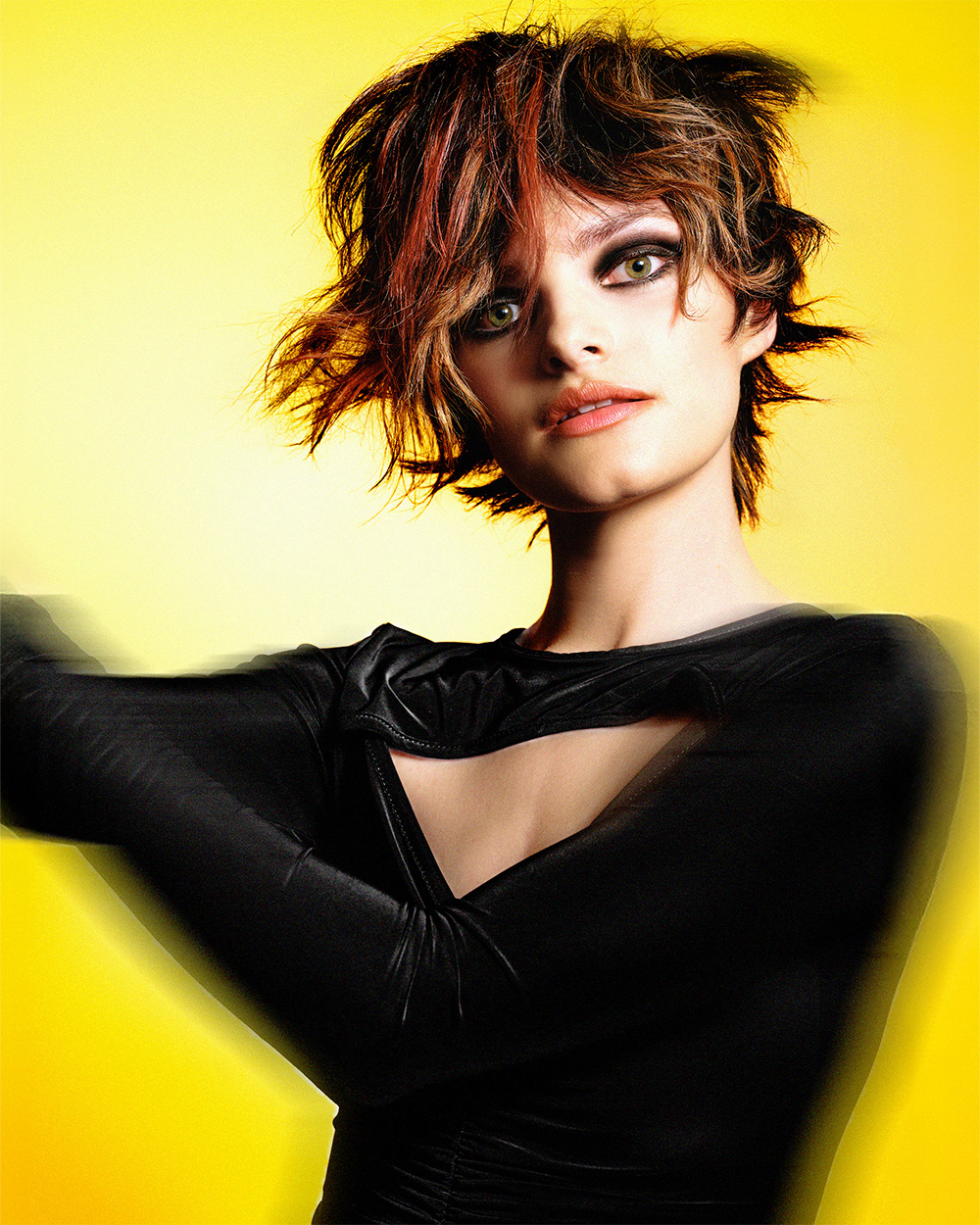 Jak Hall Newcomer of The Year 2025 Finalist Collection - Short Crop with Red Highlights