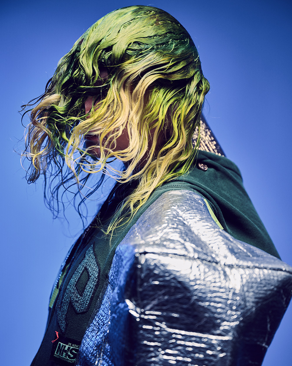 Nick Irwin - BHA Session Hairdresser of the Year 2025 - Yellow and Green Wet Look