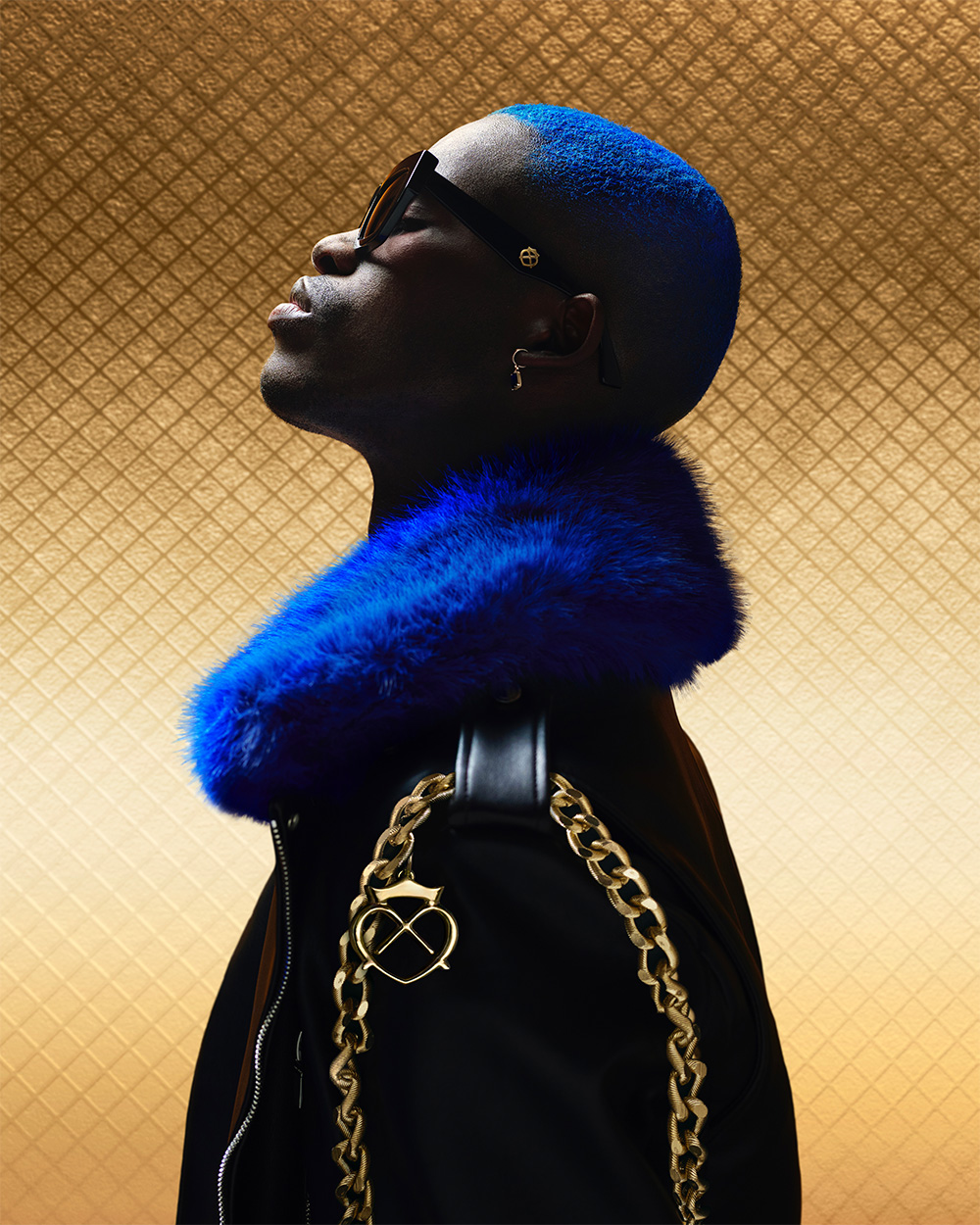 Nick Irwin - BHA Session Hairdresser of the Year 2025 - Vivid Blue Buzzcut