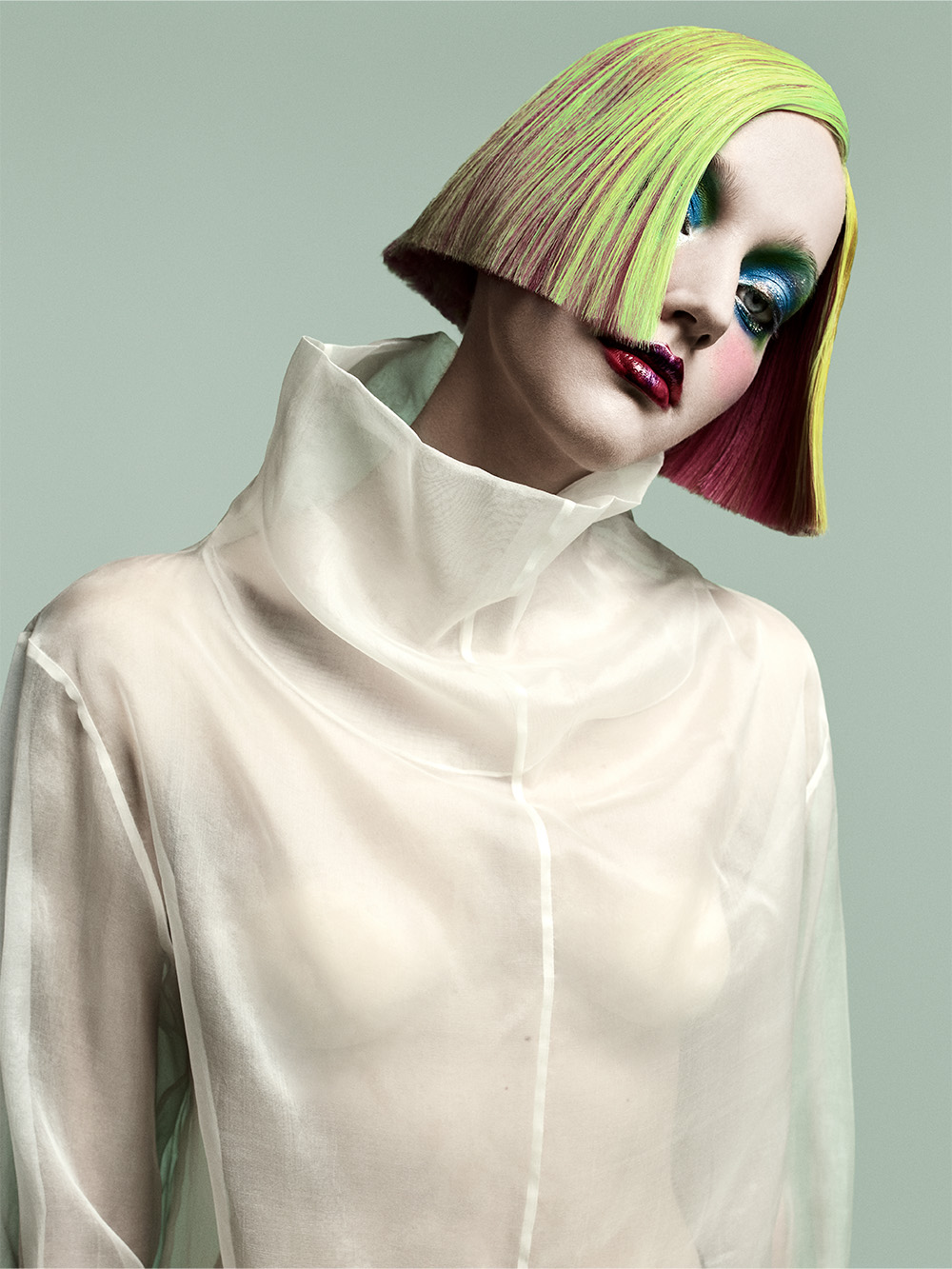 Sally Brooks – BHA British Hairdresser of the Year 2025 – Acid Green Bob