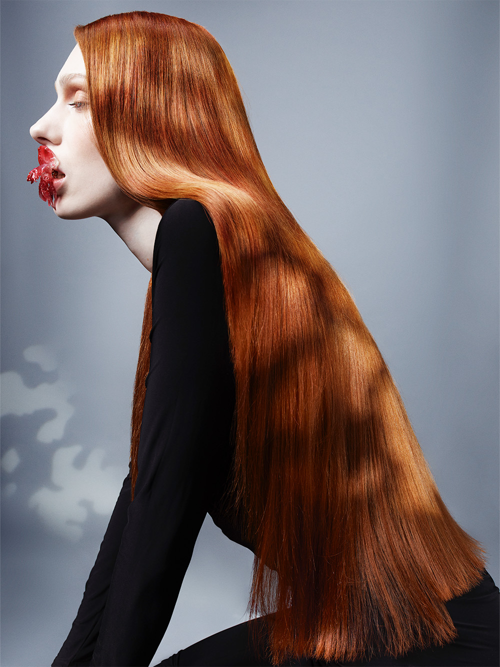 Jordanna Cobella - British Hairdresser of The Year 2025 Nominee Collection - Sleek, Straight Copper Hairstyle