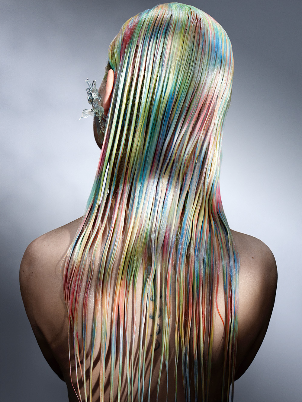 Jordanna Cobella - British Hairdresser of The Year 2025 Nominee Collection - Long, Multi-Coloured Wet Look