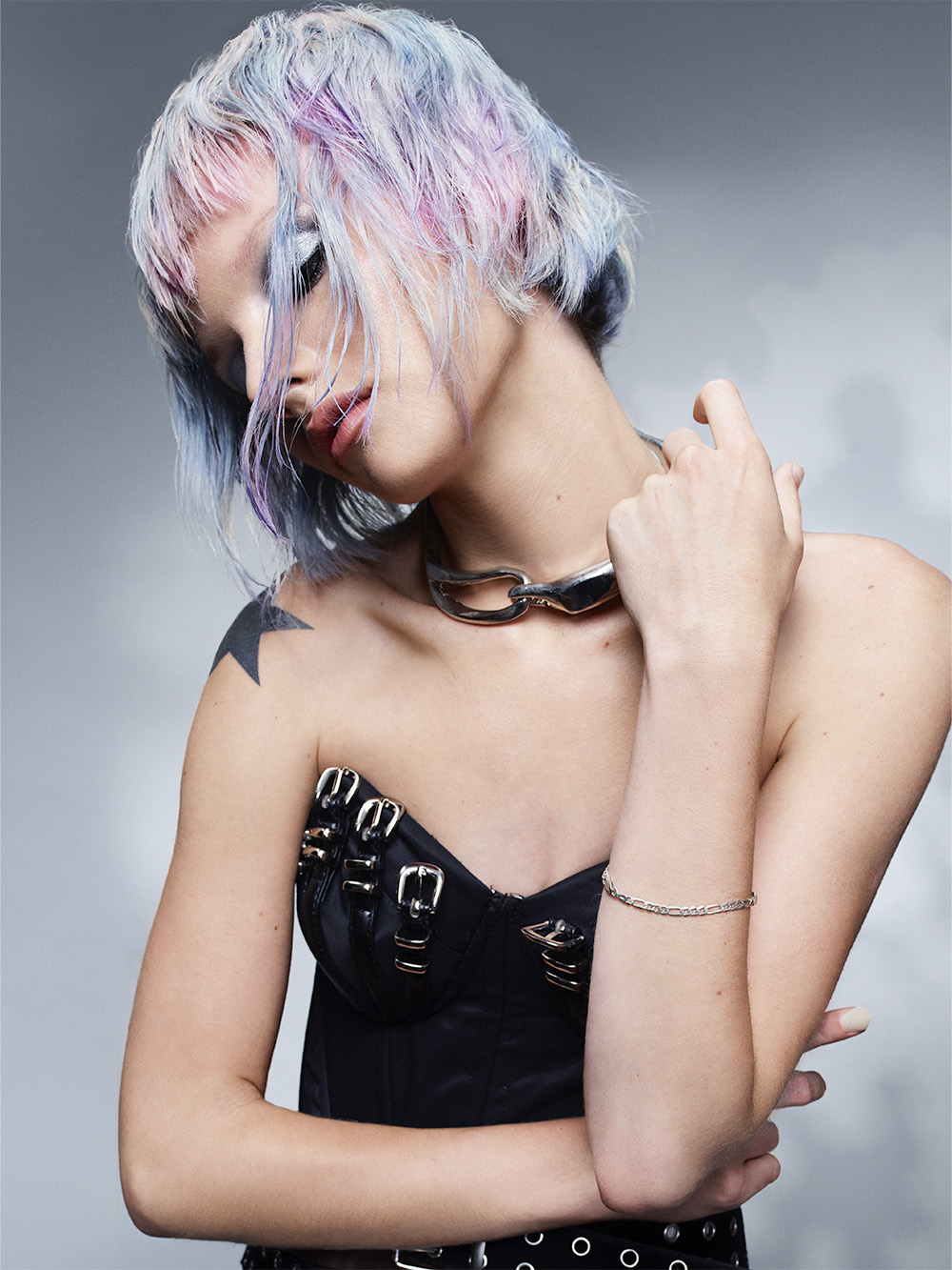 Jordanna Cobella - British Hairdresser of The Year 2025 Nominee Collection - Pastel Coloured, Messy French Bob