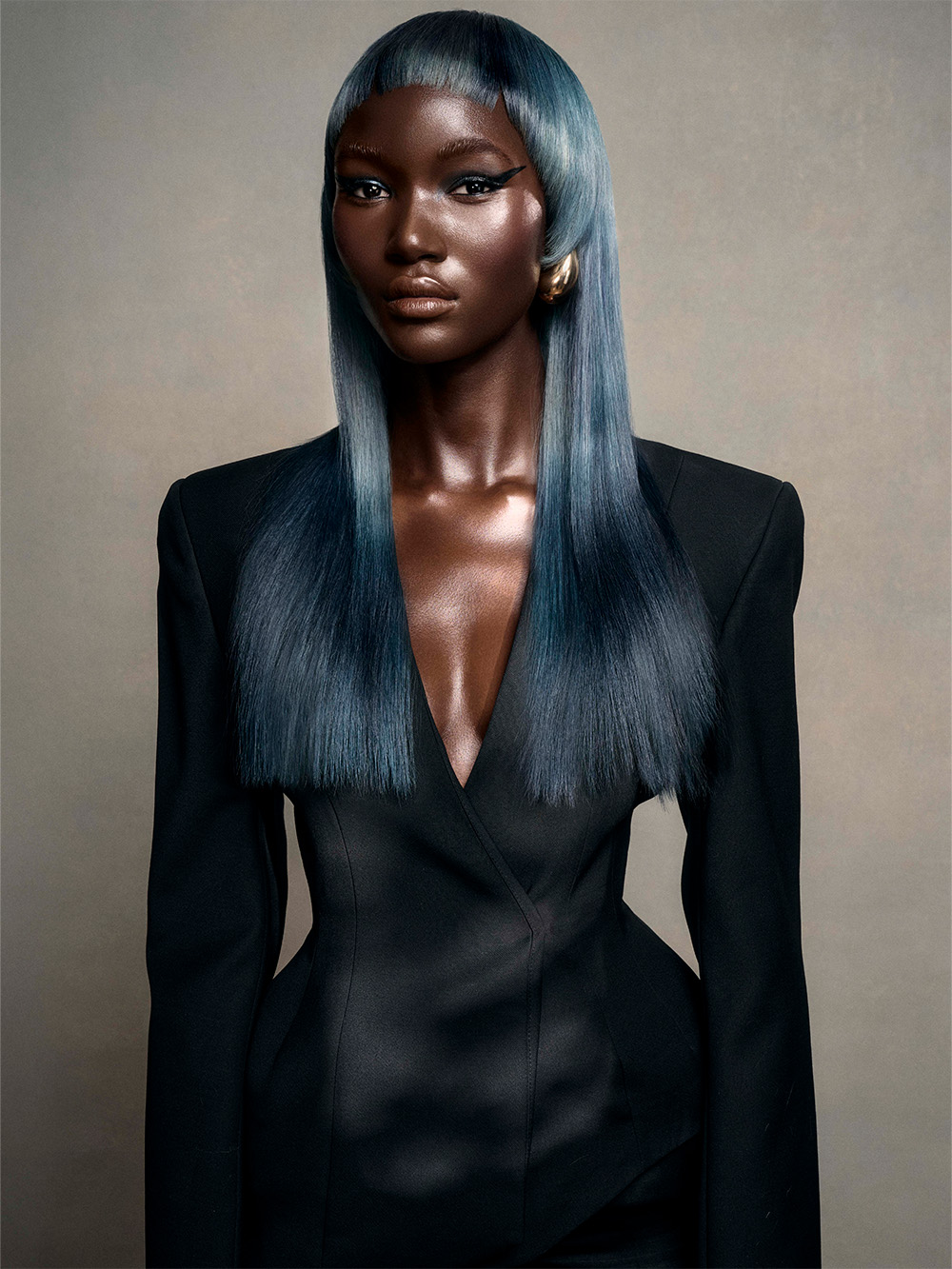 Efi Davies - British Hairdresser of The Year 2025 - Long Blue Hair