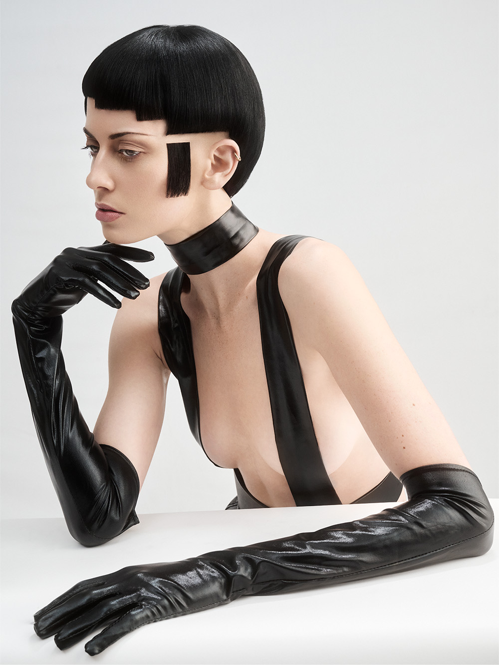 Errol Douglas - BHA British Hairdresser of the Year 2025 - Black Bob with Cutouts 