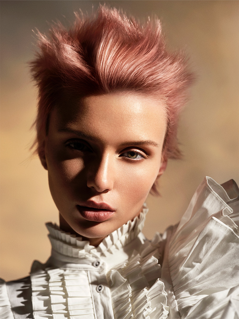 Robert Eaton - BHA British Hairdresser of the Year 2025 - Short, Textured Hair in a Soft Rose-Pink