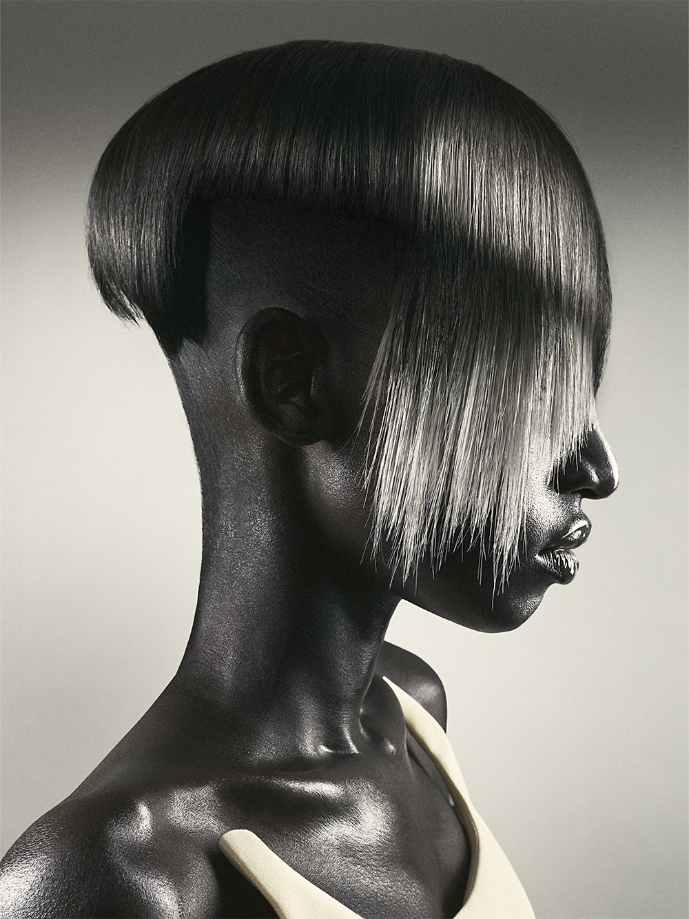 Cos Sakkas - BHA British Hairdresser of the Year 2025 - Black, Sleek Precision Haircut