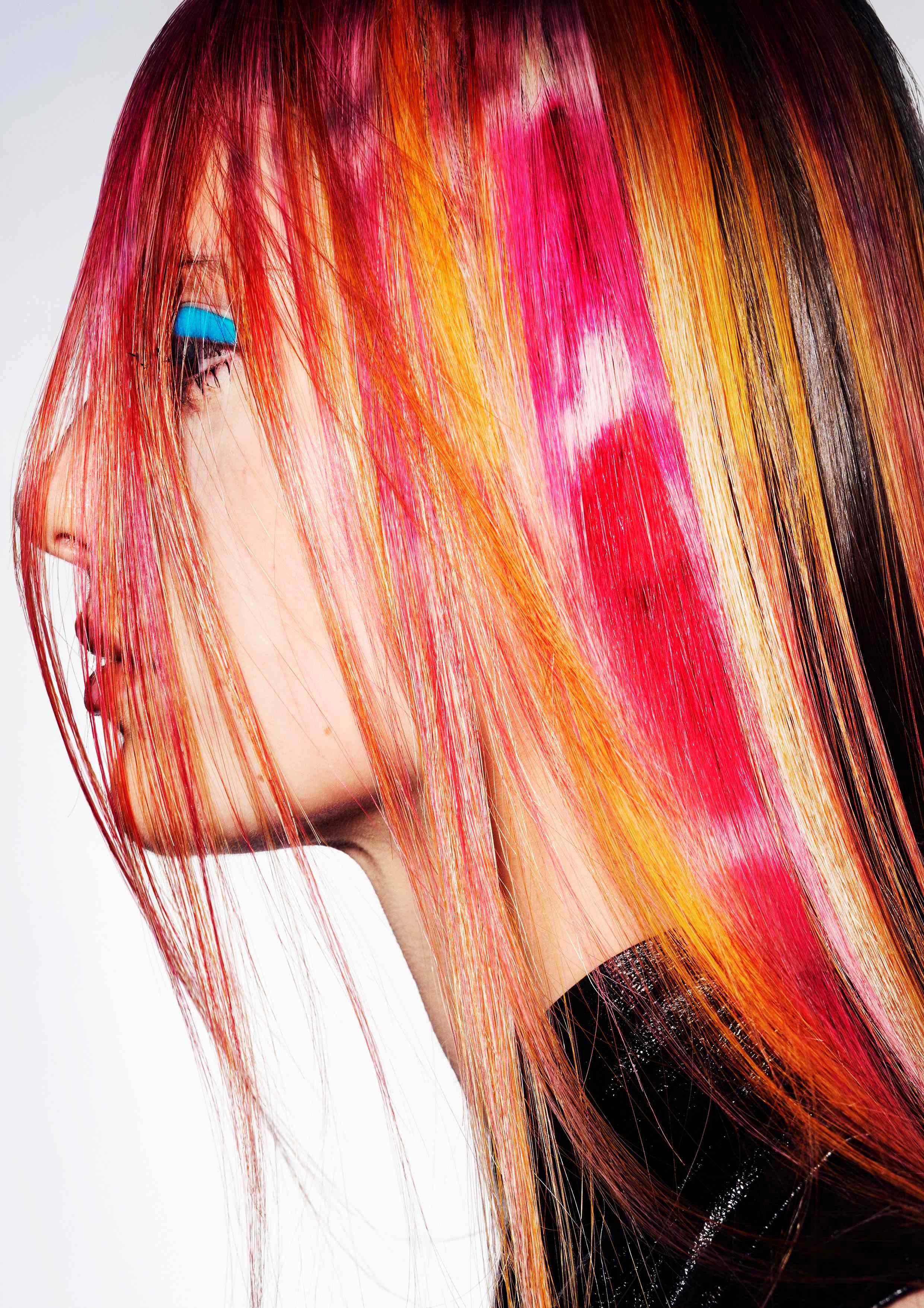 Creative Colour Block Hair - Louise Graham - Obscurité Collection