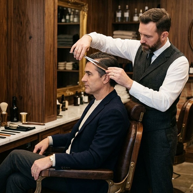 La barbería del lujo silencioso: el estilo “Old Money” que redefine la elegancia masculina