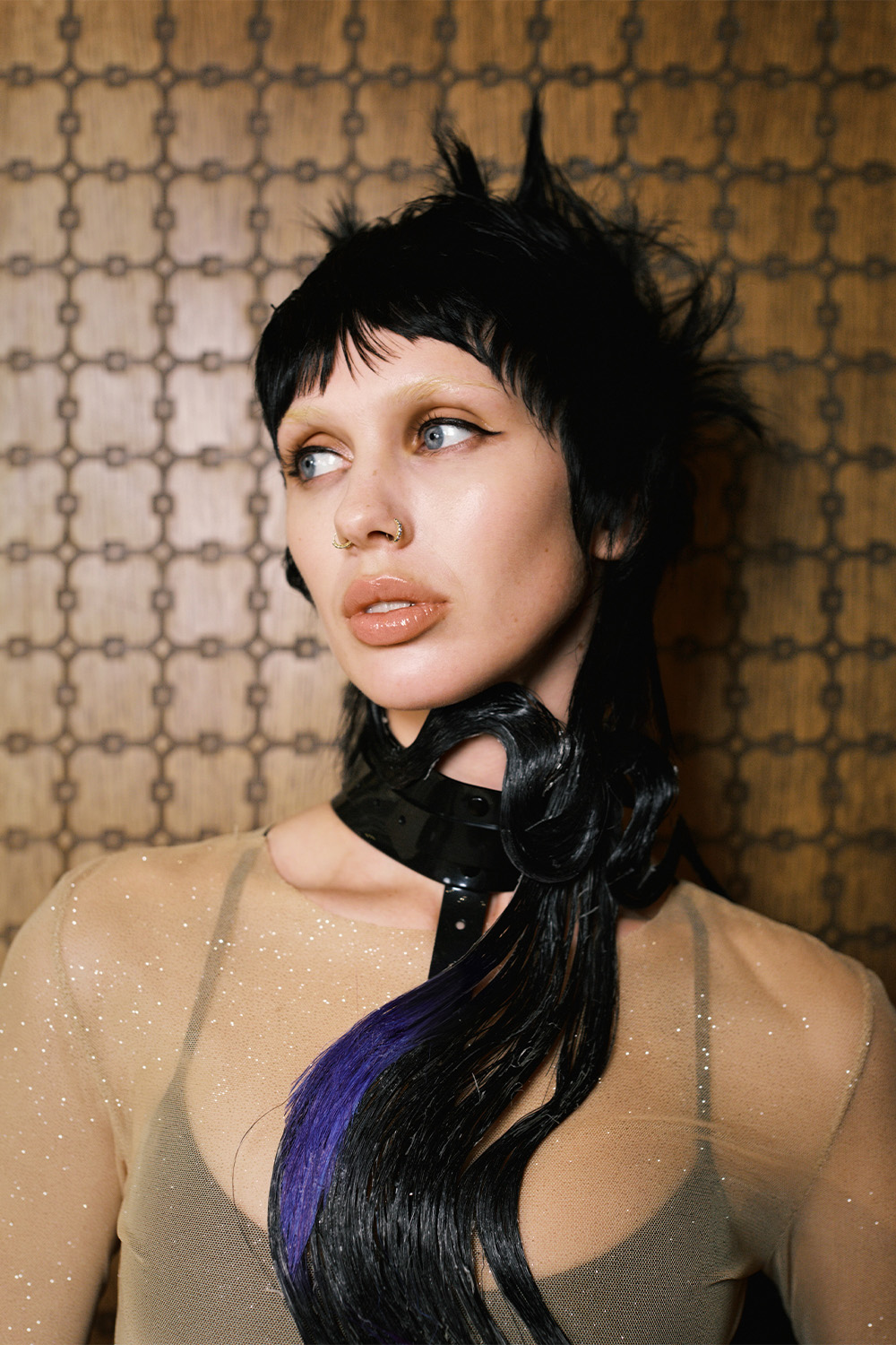 Black Spiky Mullet with Purple Hair Extensions – Sharon Cox – BHA Eastern Hairdresser of the Year 2026 Finalist Collection