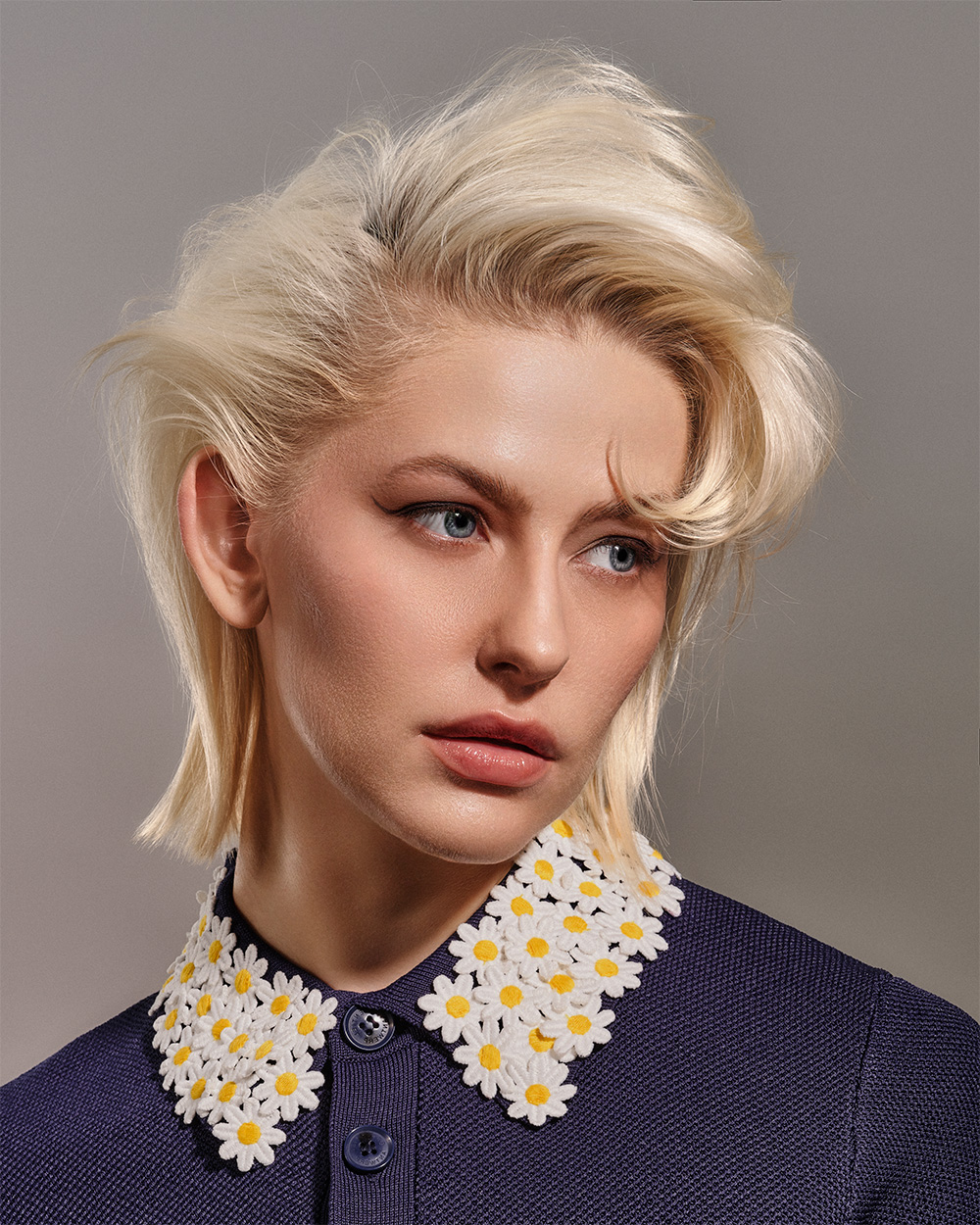 Platinum Blonde Layered Bob with Sweeping Fringe – Marc Trinder – BHA Eastern Hairdresser of the Year 2026 Finalist Collection