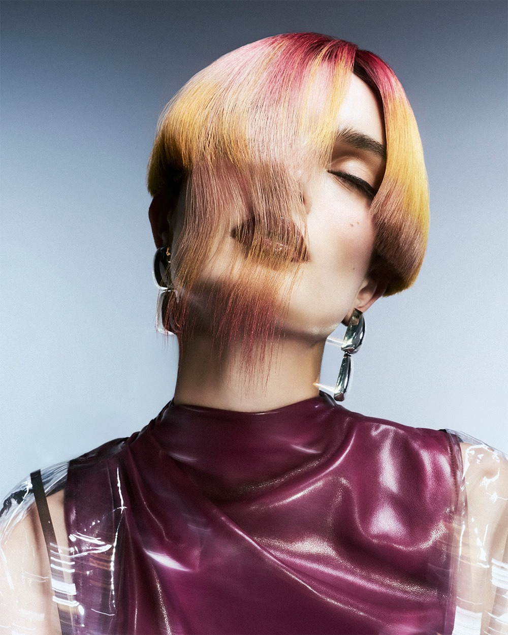 Pink and Yellow Colour Blocked Bob – Danilo Giangreco and Emy Roccabella – BHA London Hairdresser of the Year 2026 Finalist Collection