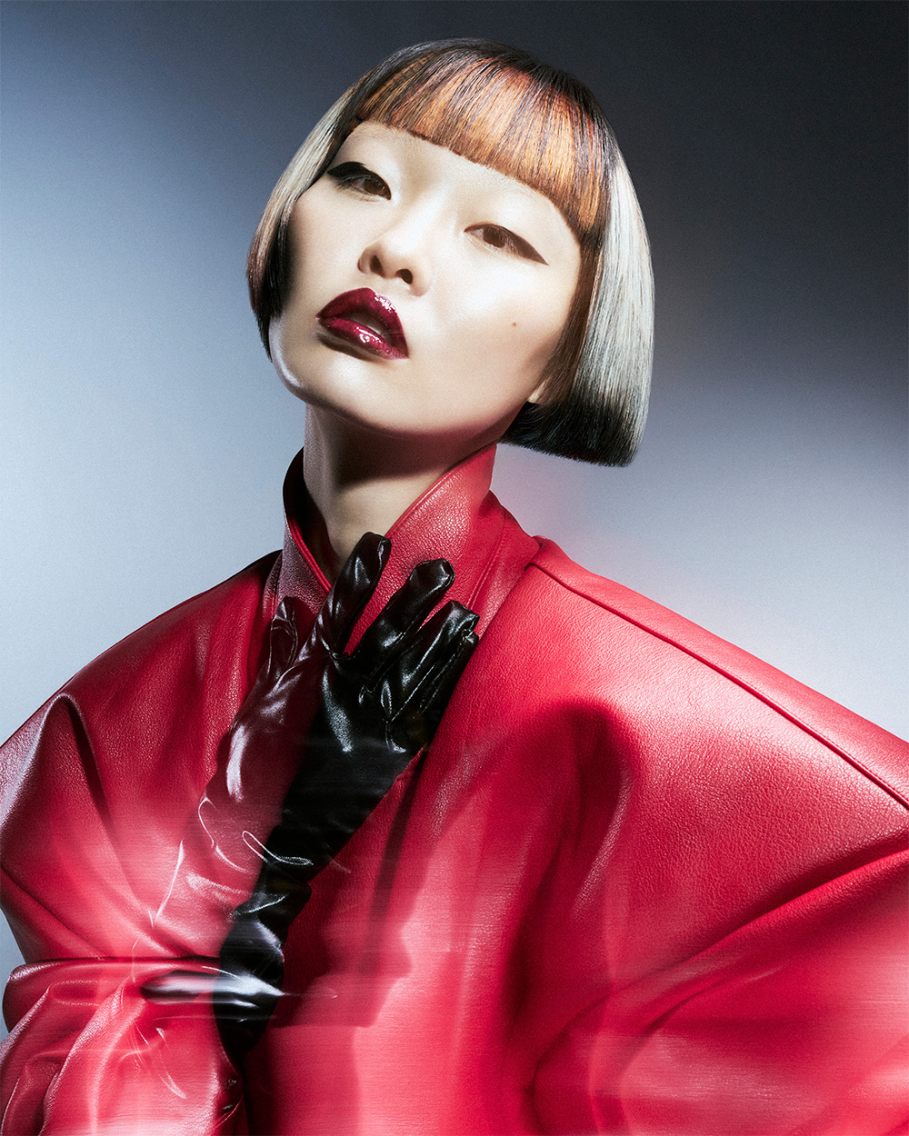 Black and Silver Blunt Bob with Copper Micro Fringe – Danilo Giangreco and Emy Roccabella – BHA London Hairdresser of the Year 2026 Finalist Collection