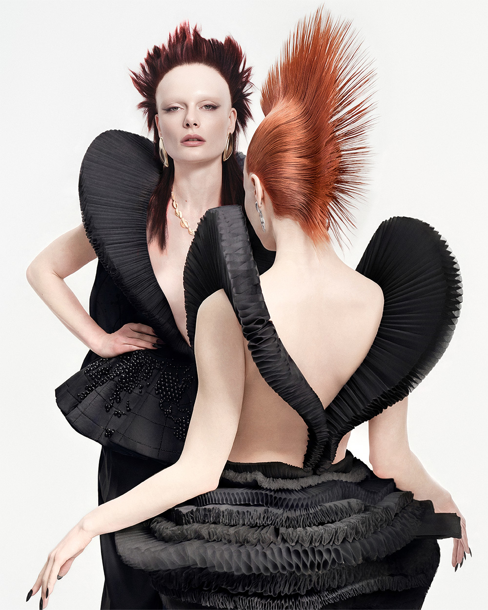 Mohawks in Copper and Red - Sylvestre Finold - BHA London Hairdresser of the Year 2026 Finalist Collection
