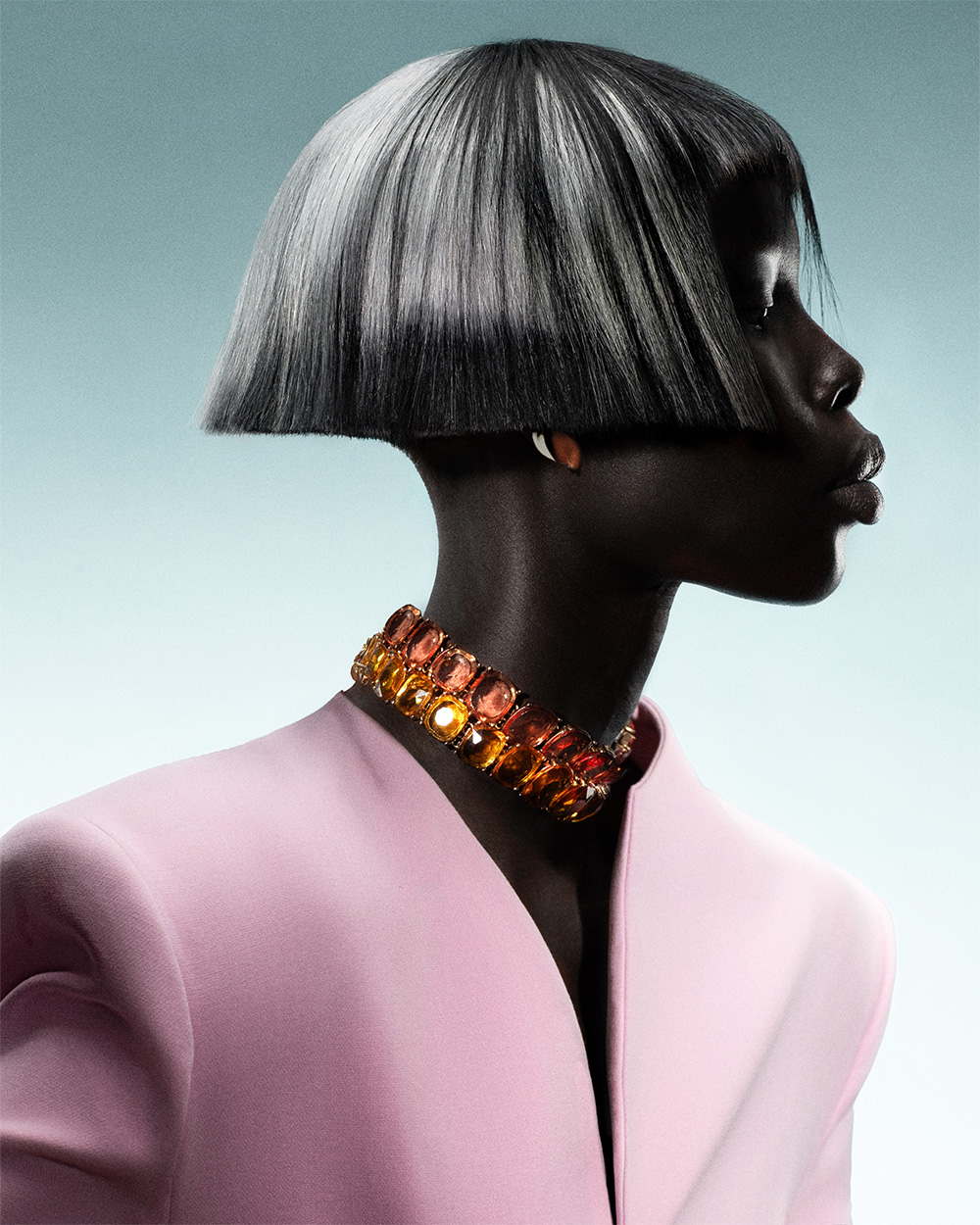 Silver and Black Blunt Bob – Elle Page – BHA London Hairdresser of the Year 2026 Finalist Collection