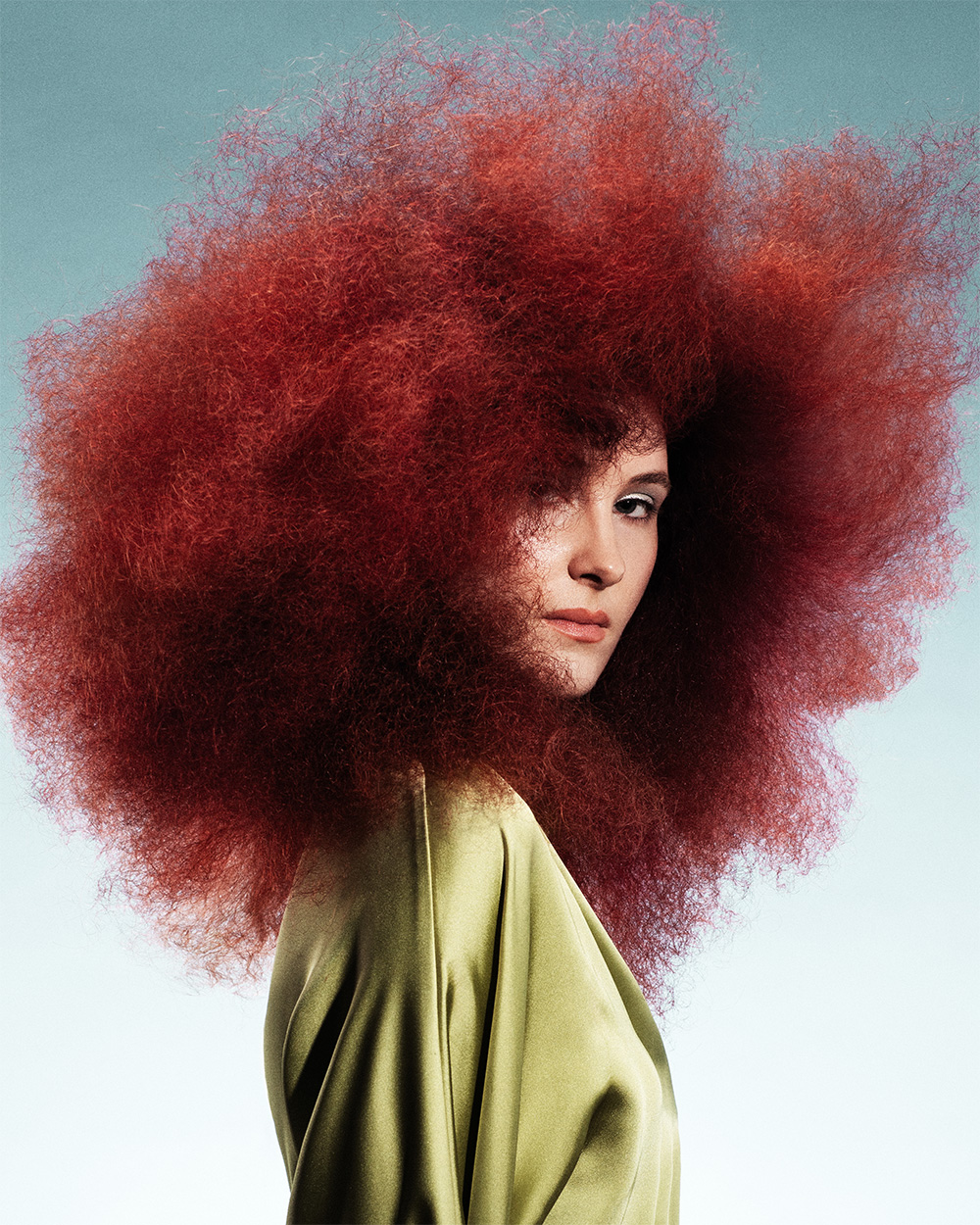 Voluminous Red Textured Hairstyle – Elle Page – BHA London Hairdresser of the Year 2026 Finalist Collection
