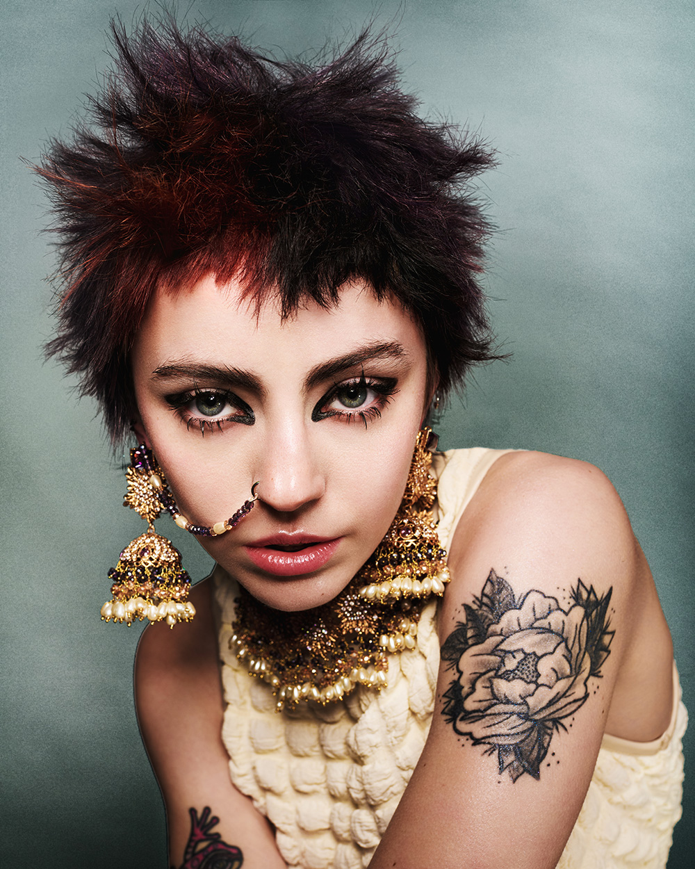 Dark Brunette and Red Spiky Pixie Cut – Let Lew – BHA Midlands Hairdresser of the Year 2026 Finalist Collection