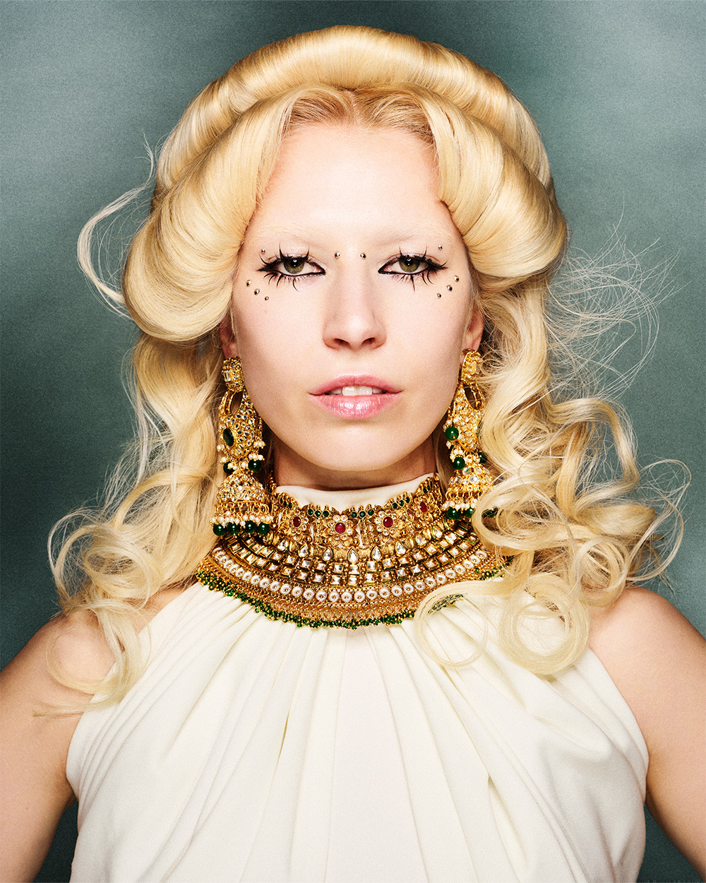 Golden Blonde Vintage Hairstyle with Sculpted Rolls and Curls – Let Lew – BHA Midlands Hairdresser of the Year 2026 Finalist Collection