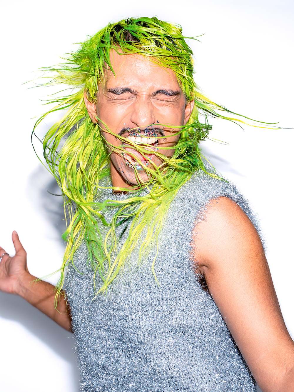 Neon Green Textured Mullet – Jamie Richards – BHA Midlands Hairdresser of the Year 2026 Finalist Collection