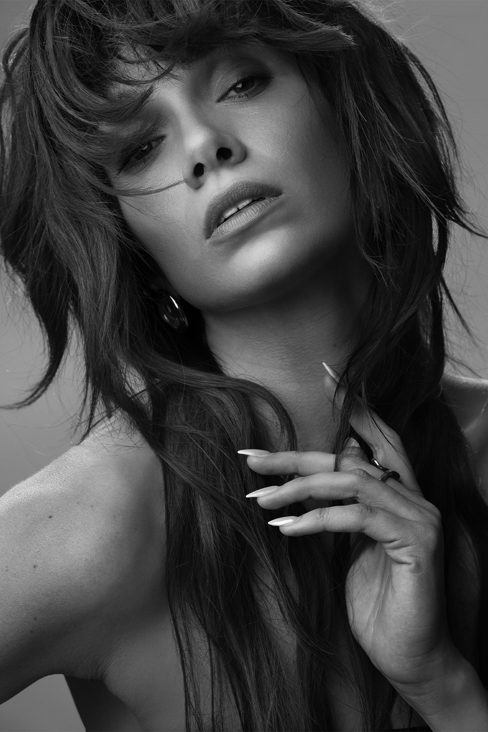 Long Brunette Layered Hair with Sweeping Fringe – Tracey Ann Smith – BHA Midlands Hairdresser of the Year 2026 Finalist Collection