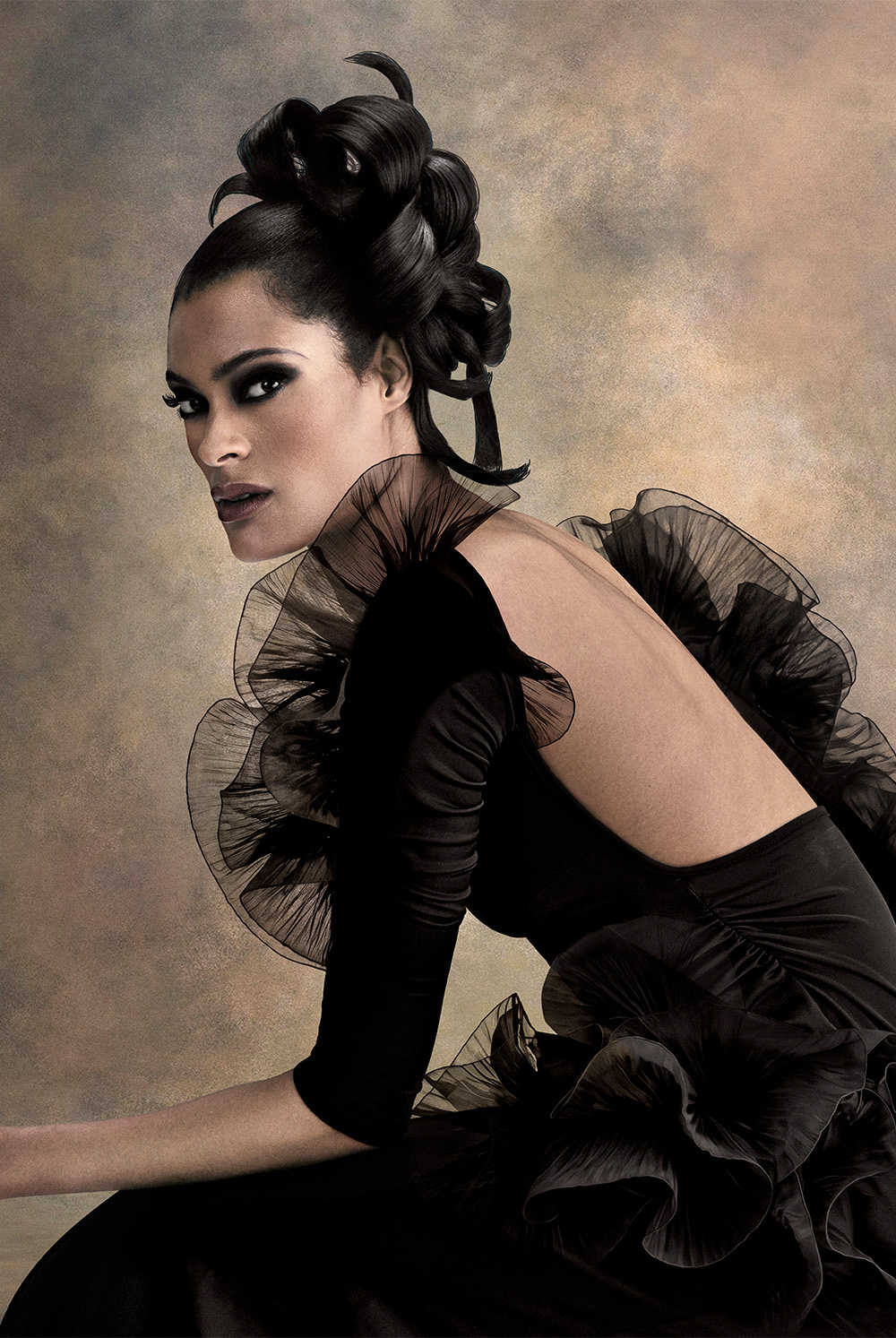 Curled Updo - Junior Green - BHA Afro Hairdresser of the Year Finalist Collection