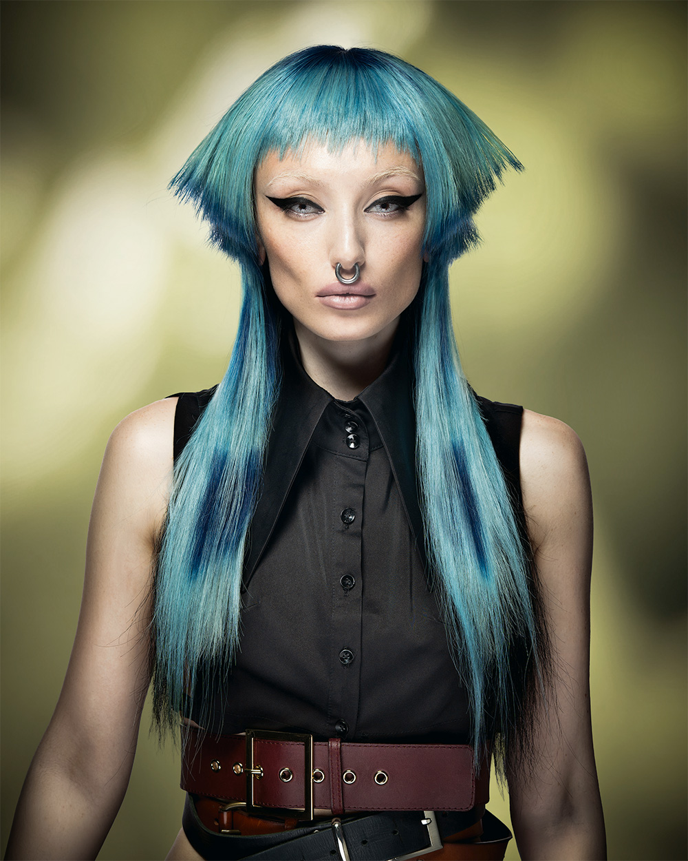 Blue Hime Cut - Robert Masciave & Ceri Cushen - BHA Southern Hairdresser of the Year 2026 Finalist Collection