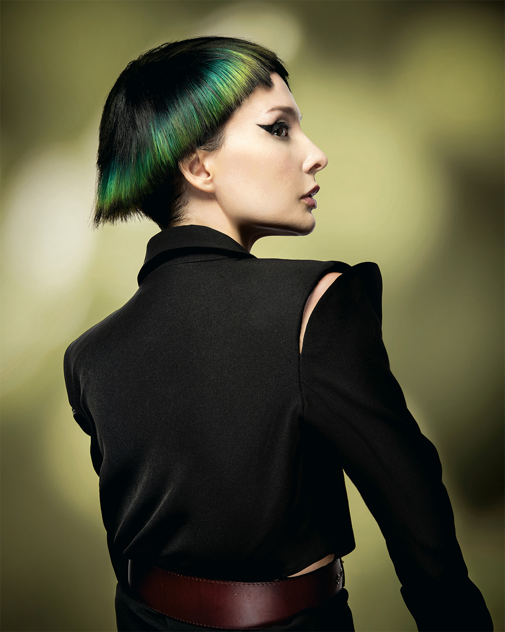 Black and Green Bowl Cut - Robert Masciave & Ceri Cushen - BHA Southern Hairdresser of the Year 2026 Finalist Collection