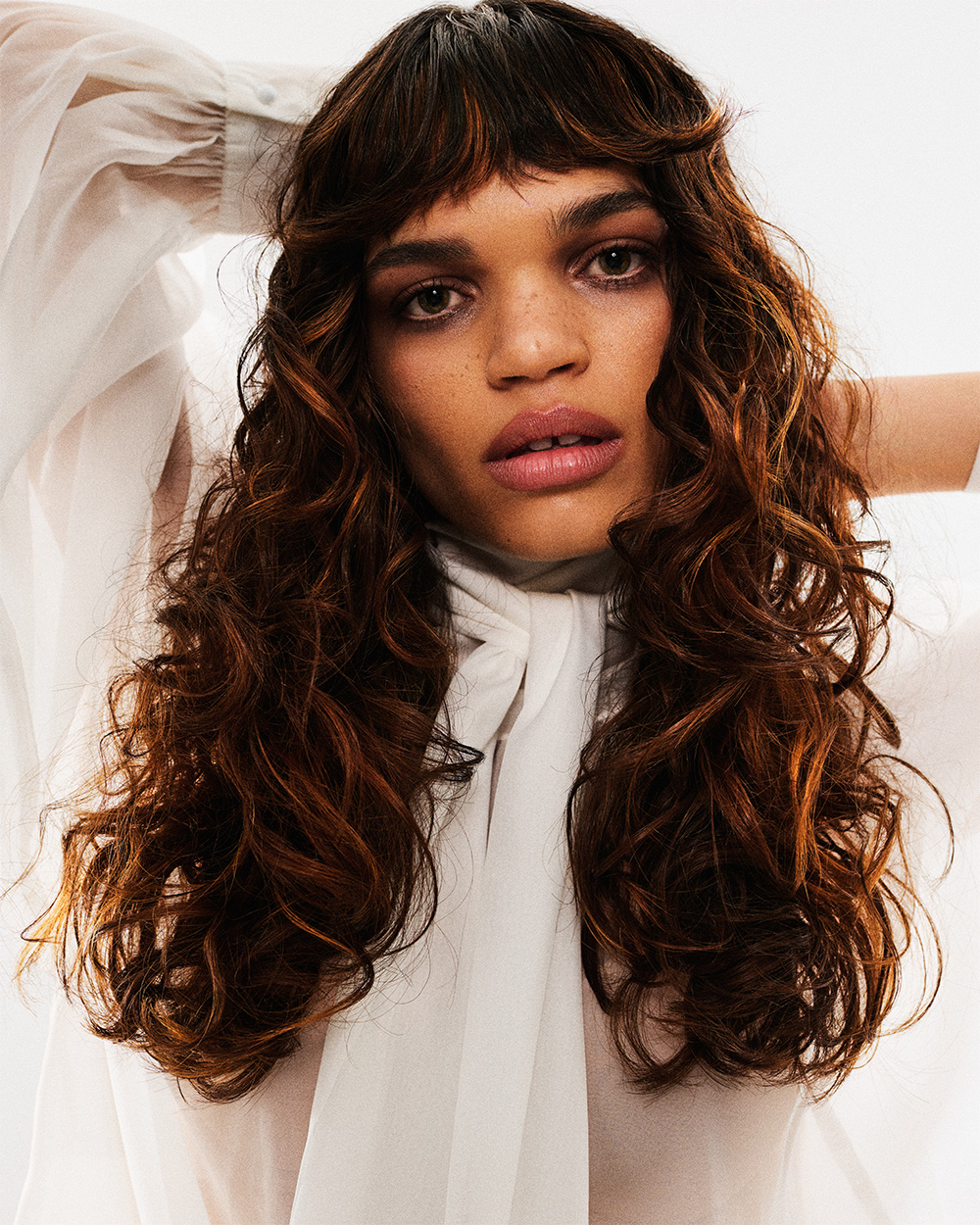 Long Auburn Curly Hair with Fringe – Diana Carson – BHA Scotland Hairdresser of the Year 2026 Finalist Collection