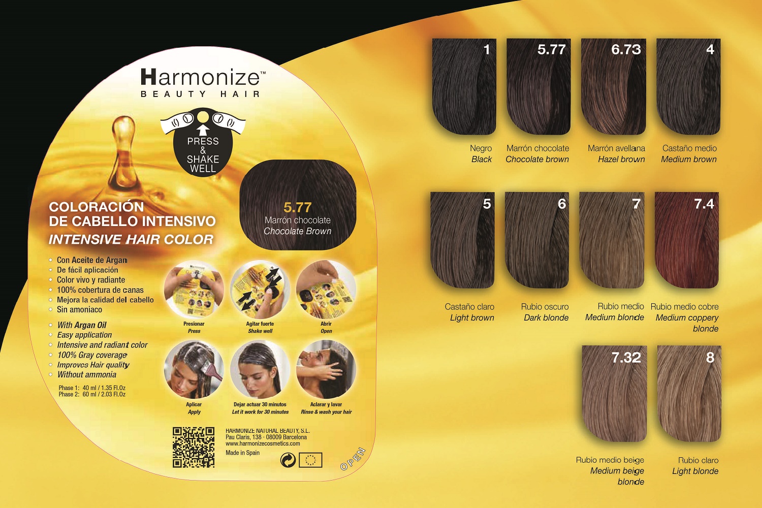 FAMA FABRÉ presenta la coloración capilar monodosis: Harmonize