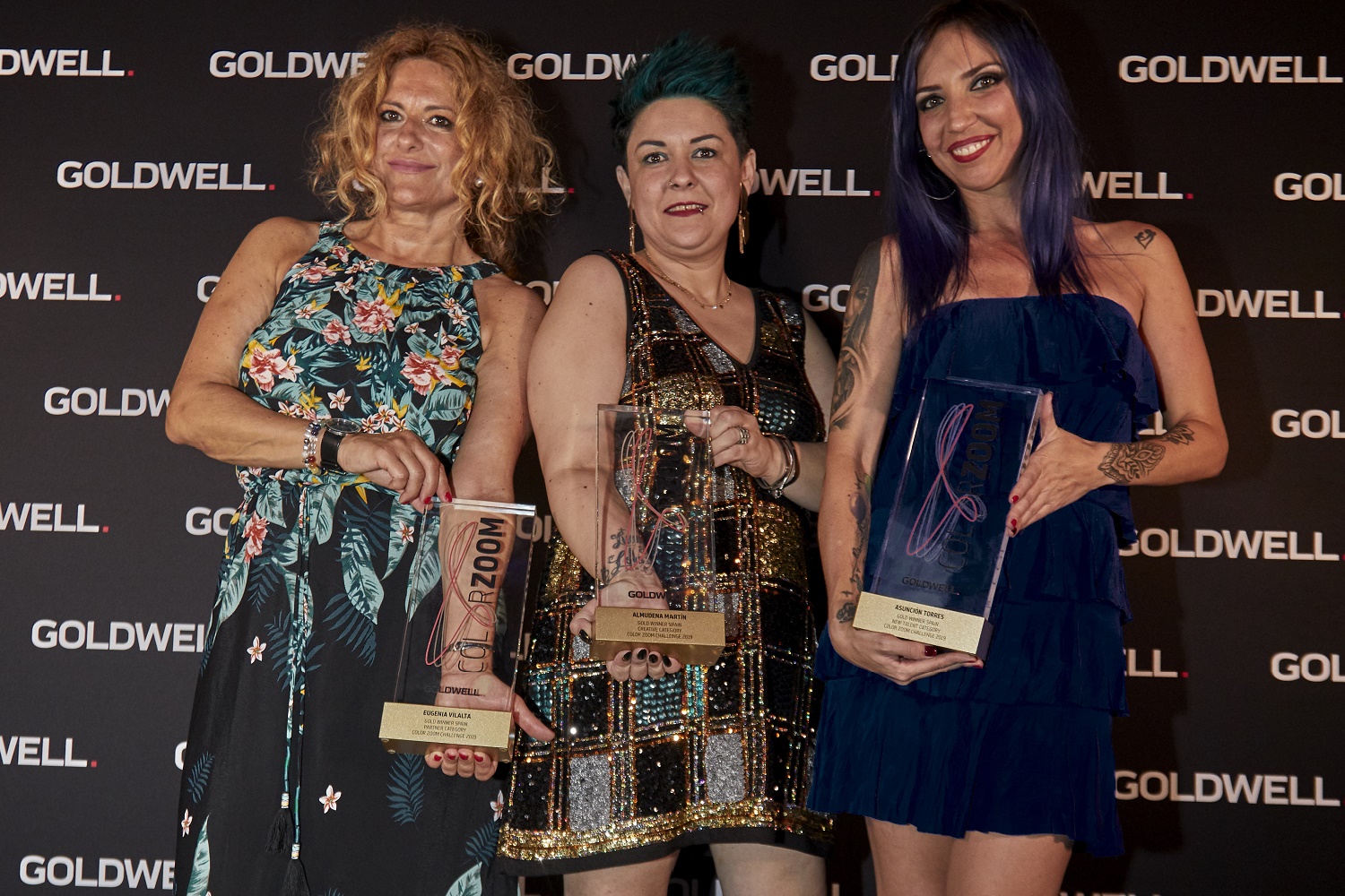 Goldwell corona a los tres oros nacionales de Color Zoom’19 que representarán a España en la gran final