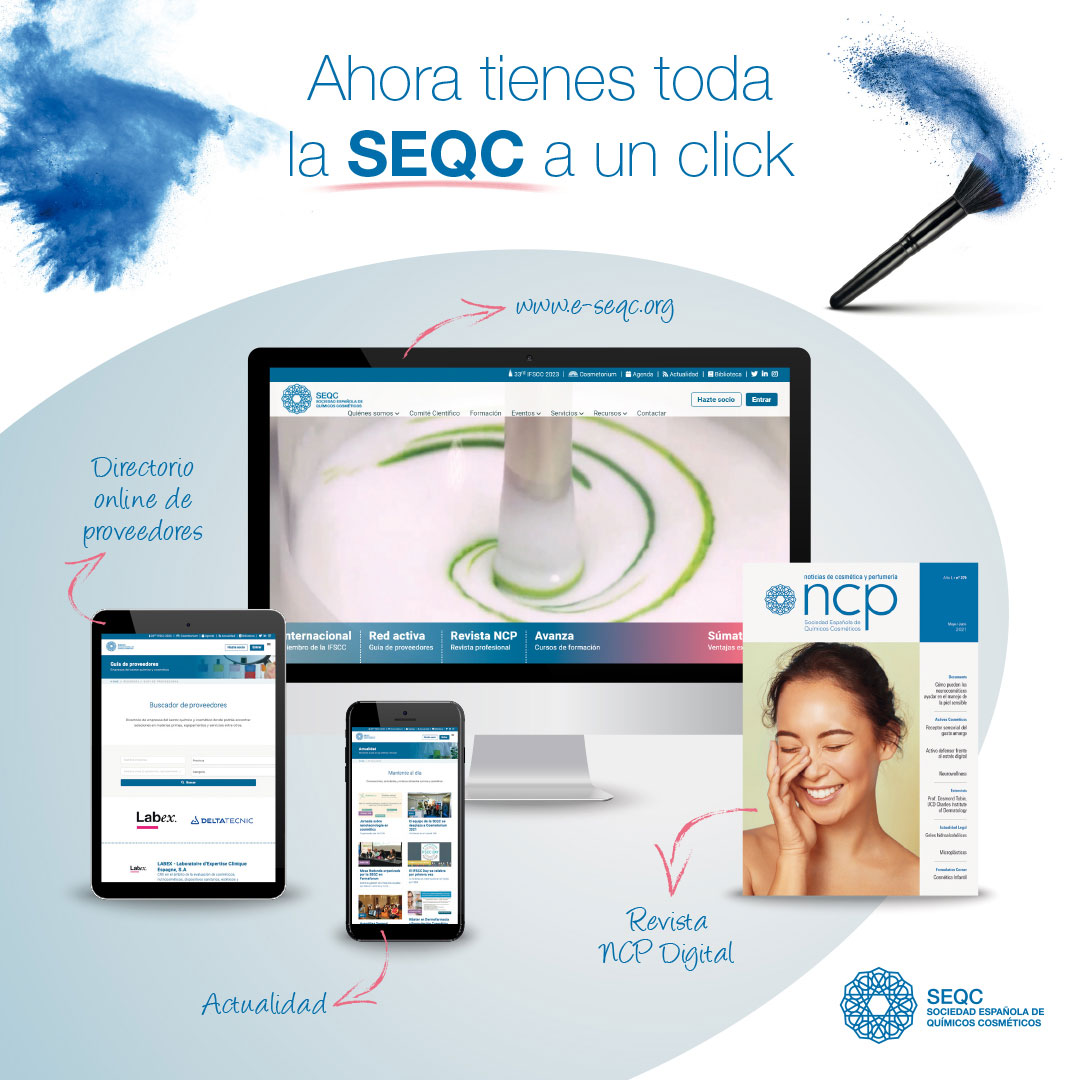 La Sociedad Española de Químicos Cosméticos lanza nueva web